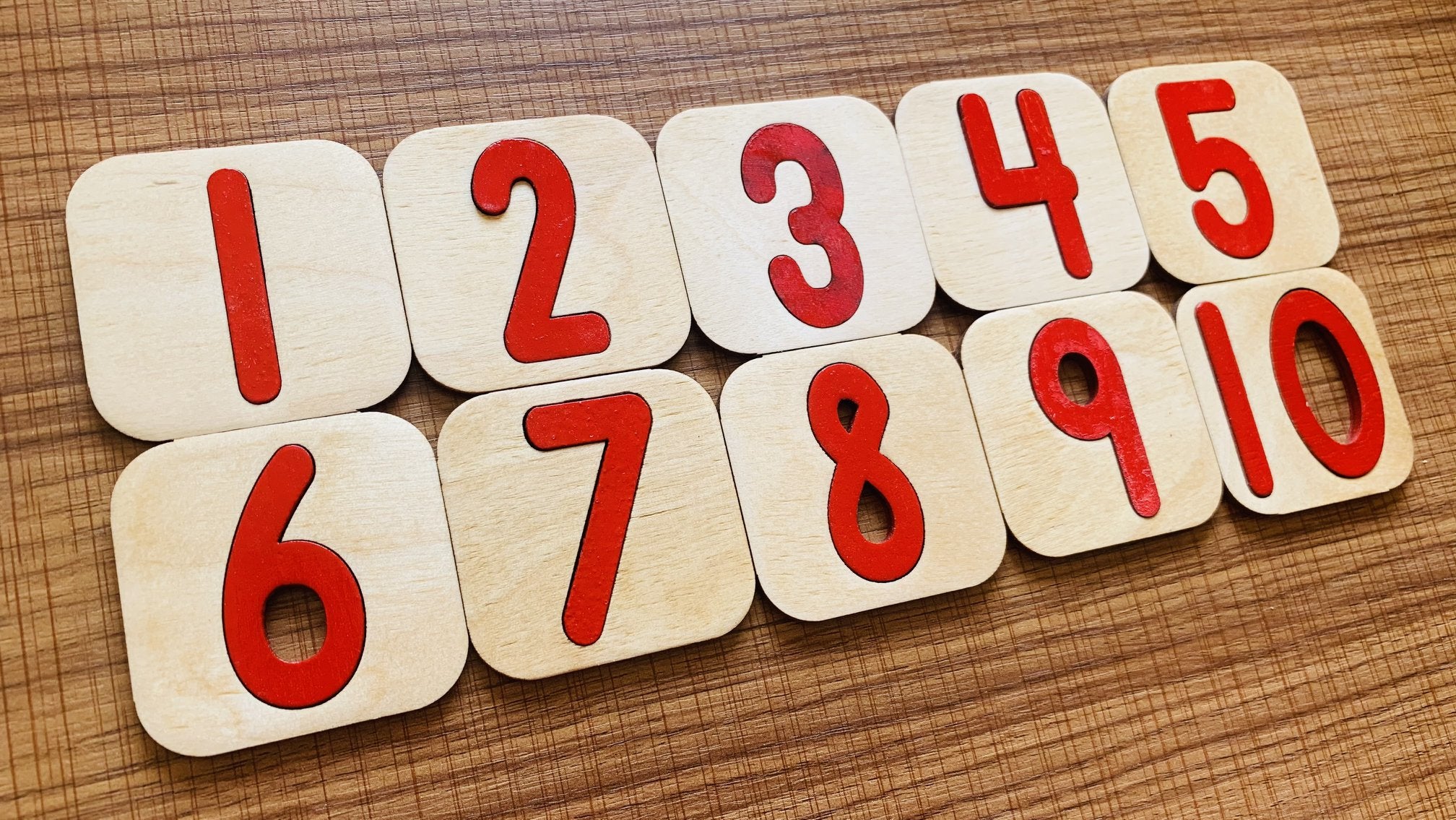 Numbers puzzle (1-10) in English