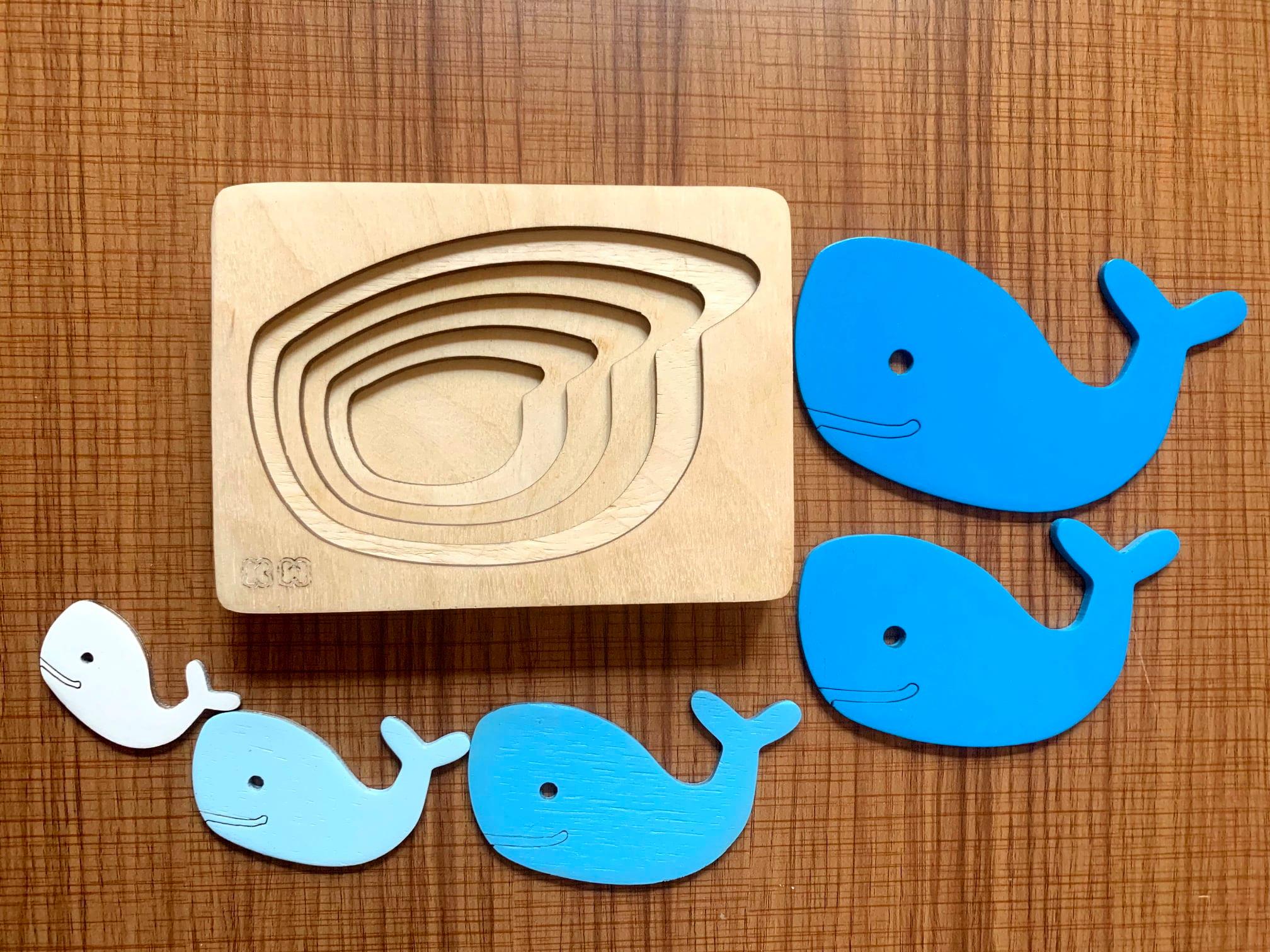 Whale Multi-Layer Puzzle - حوت بازل متعدد الطبقات