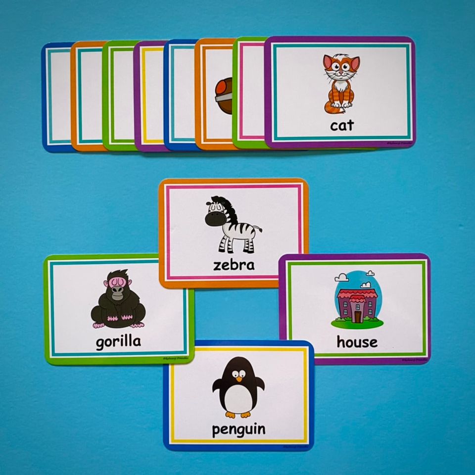 English Picture Word Cards