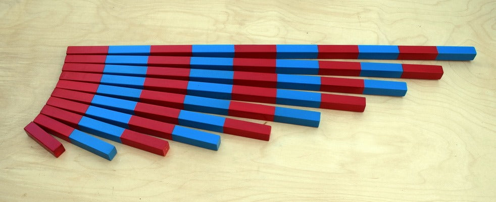 Red and Blue Wooden Sticks - العصيان الخشبية الحمراء والزرقاء