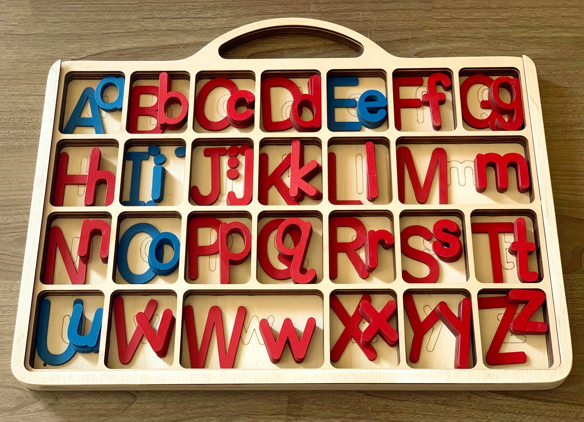 Wooden English Alphabet - حروف اللغة الانجليزية