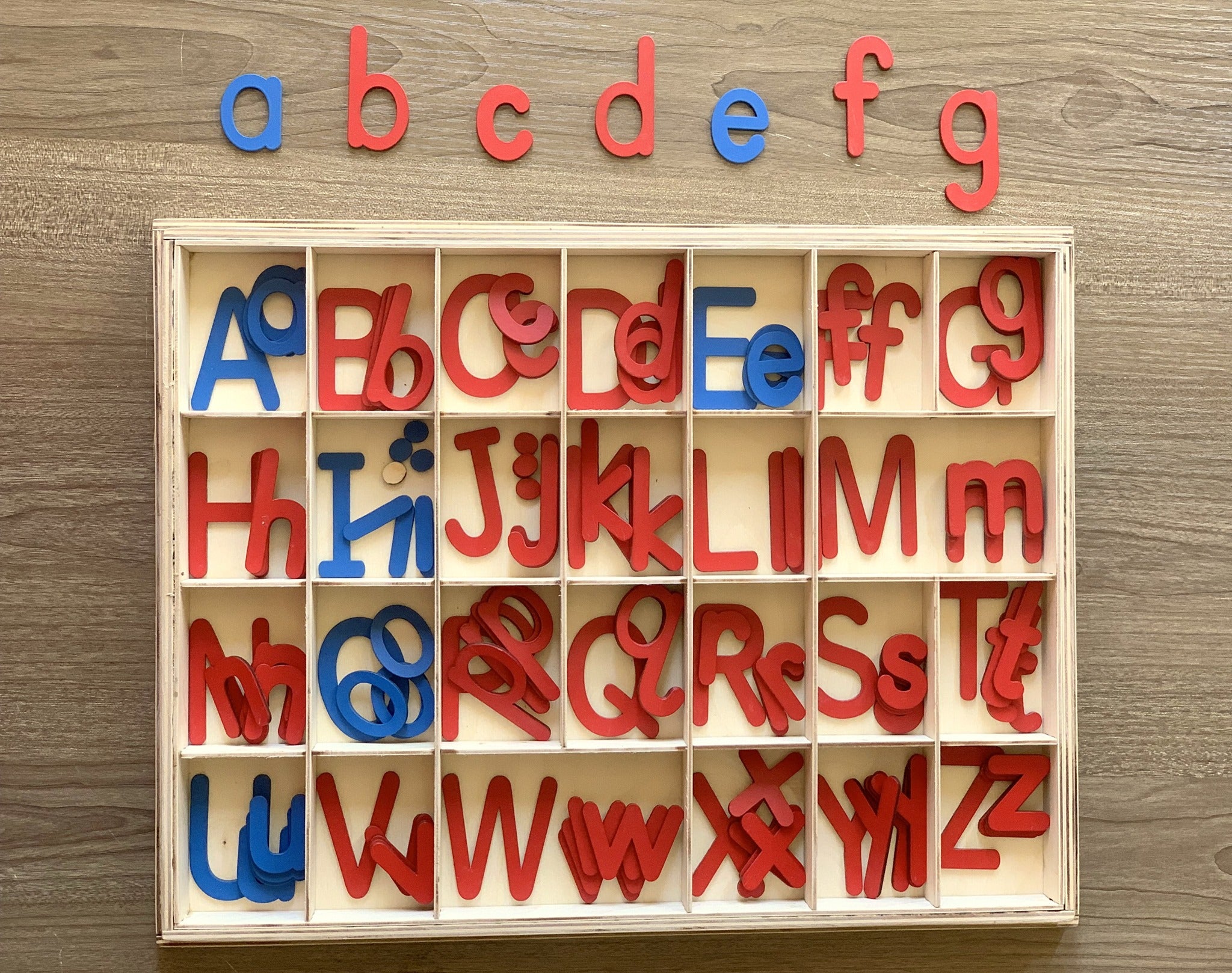 Wooden English Alphabet - حروف اللغة الانجليزية