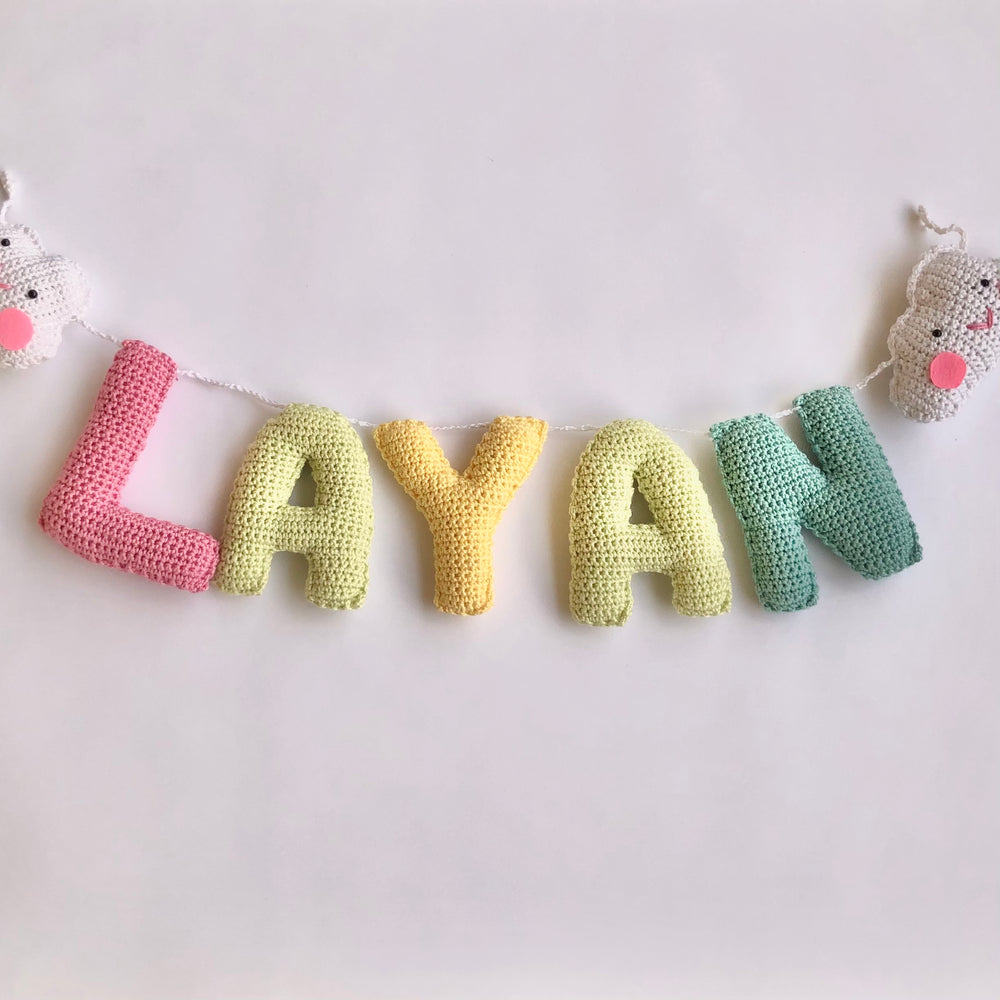 Personalized Stuffed Crochet Name