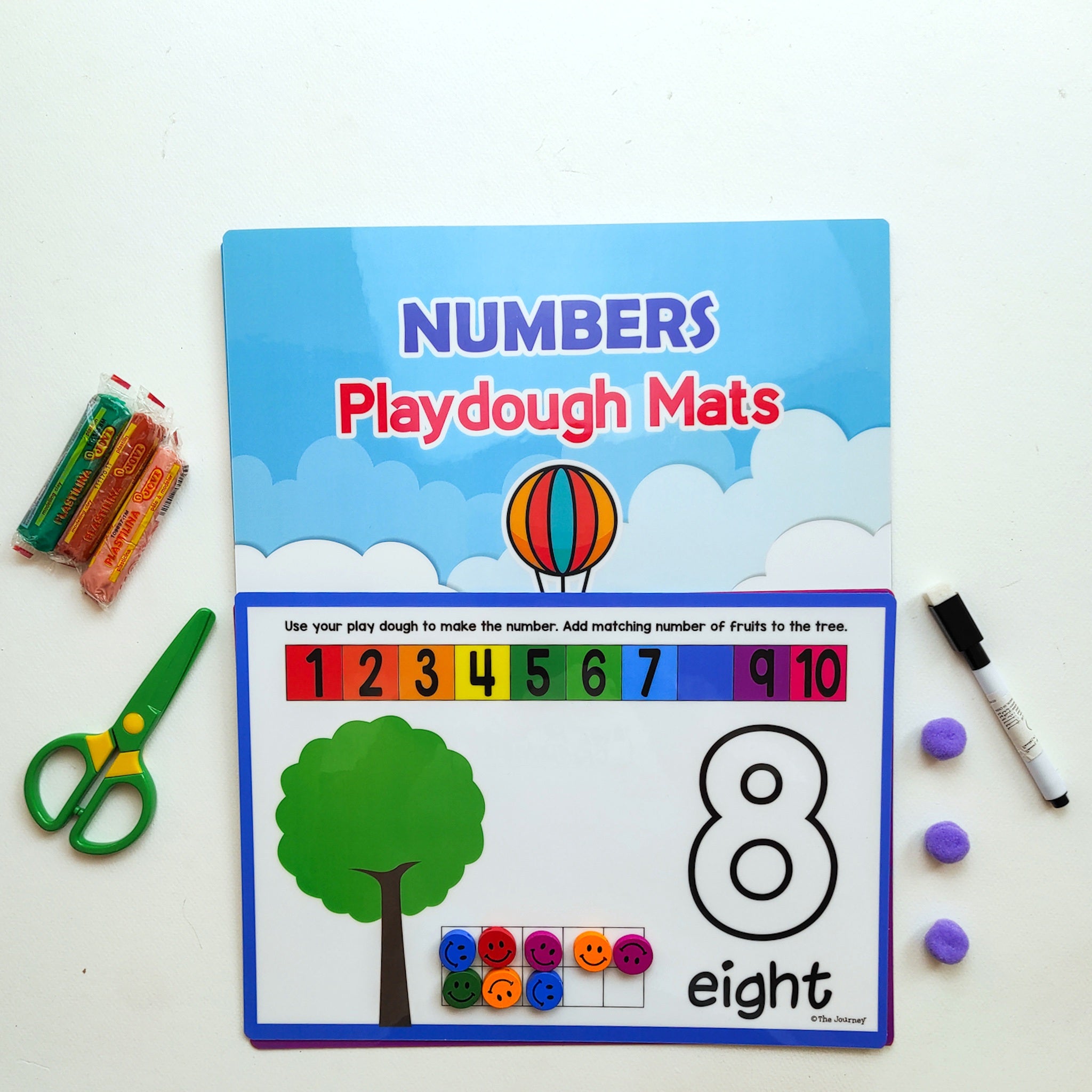 Numbers Playdough Mats