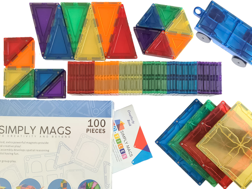 Magnetic Tiles Set (100 pcs)