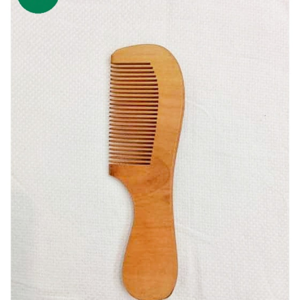 Wooden Comb with Handle - مشط خشبي بمقبض
